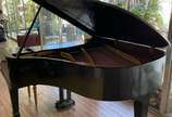 AUGUST FORSTER,  - Piano alemão 1/4 de cauda em lacca preta. Algumas teclas "prendendo", e pequenos desgastes. Retirada em casa na Barra - RJ.