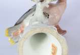 Meissen (1708),  - Escultura de porcelana alemã Meissen representando pássaro.