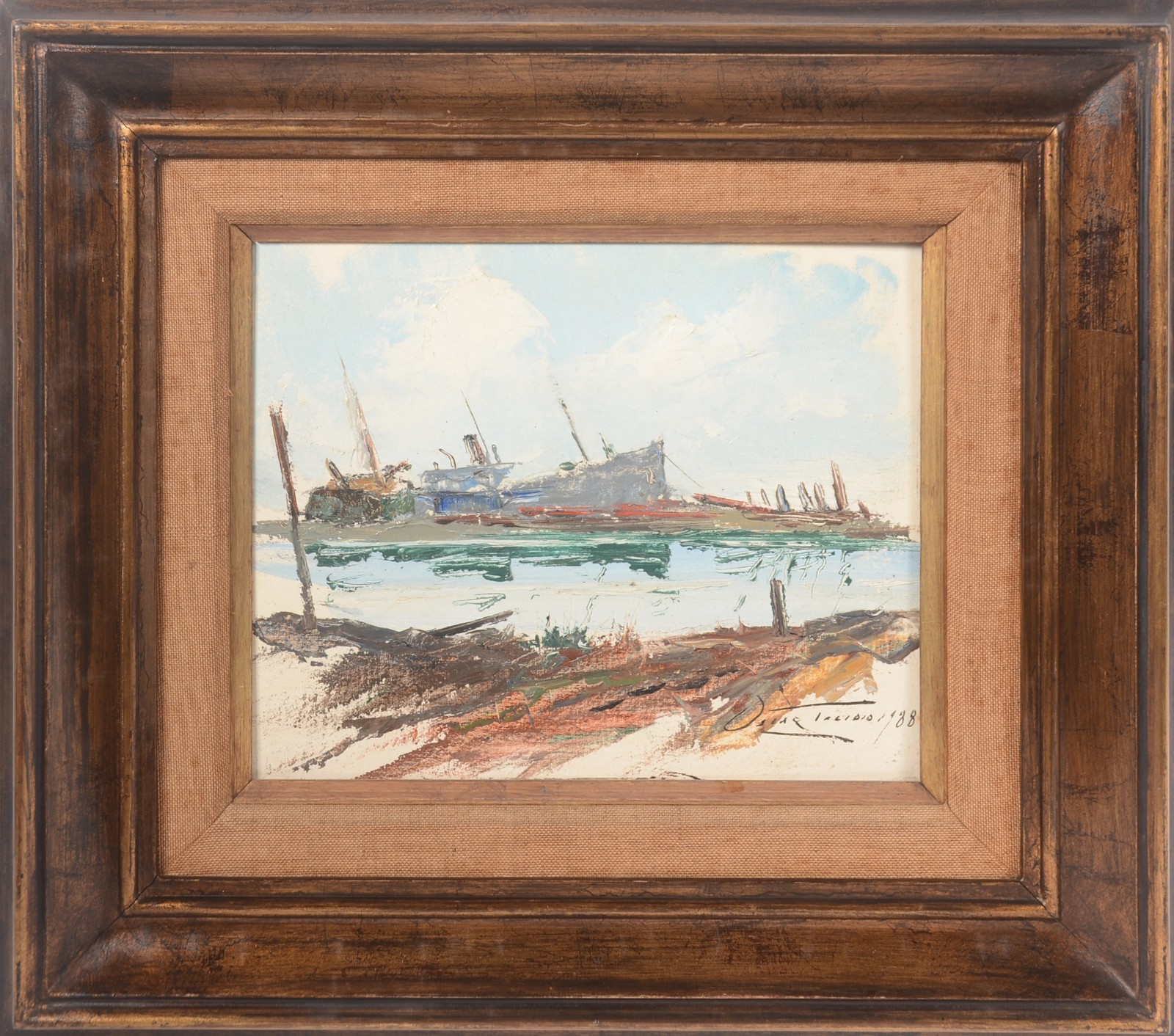 Oscar Tecídio (1926-1995), Barcos com Reparos - foto 2 de 5