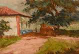 Paulo Marinho (1944), Carros de Boi - Óleo sobre tela - datado 85.