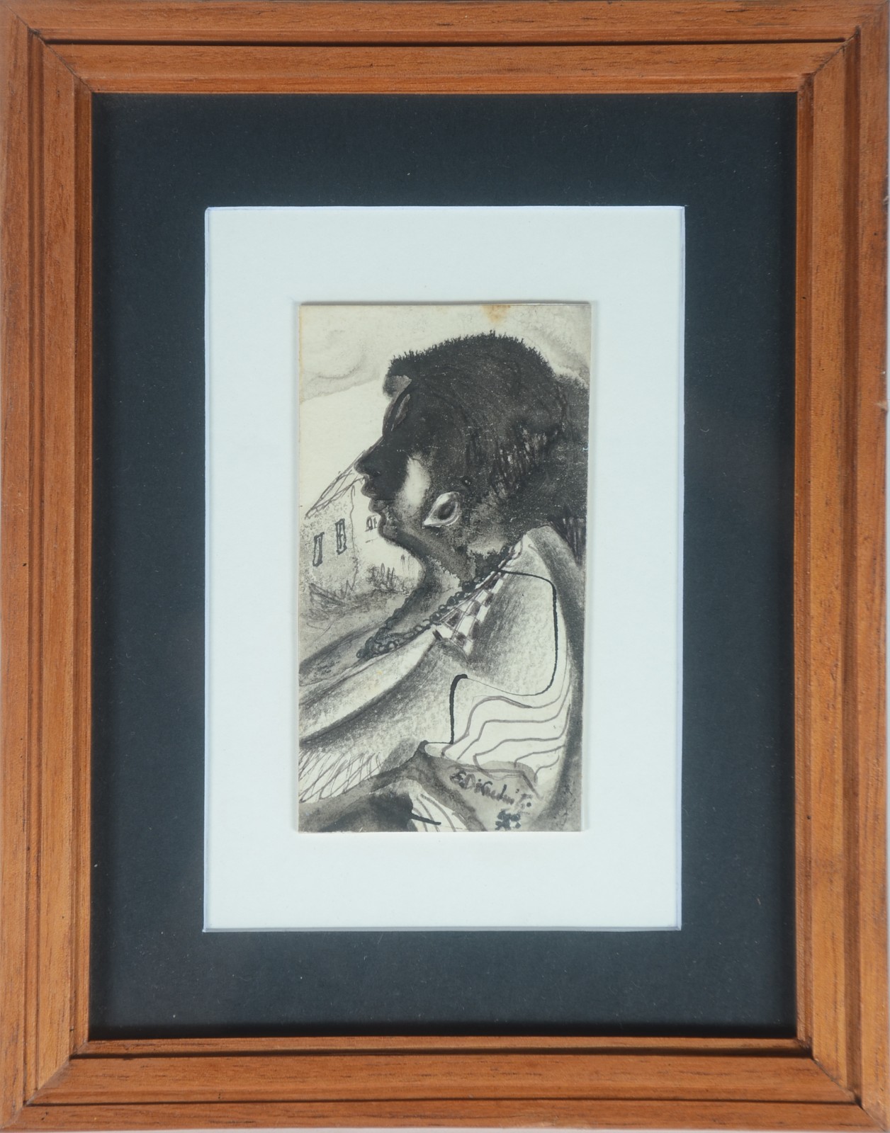 Di Cavalcanti (1897-1976), Perfil De Mulher Negra - foto 2 de 4