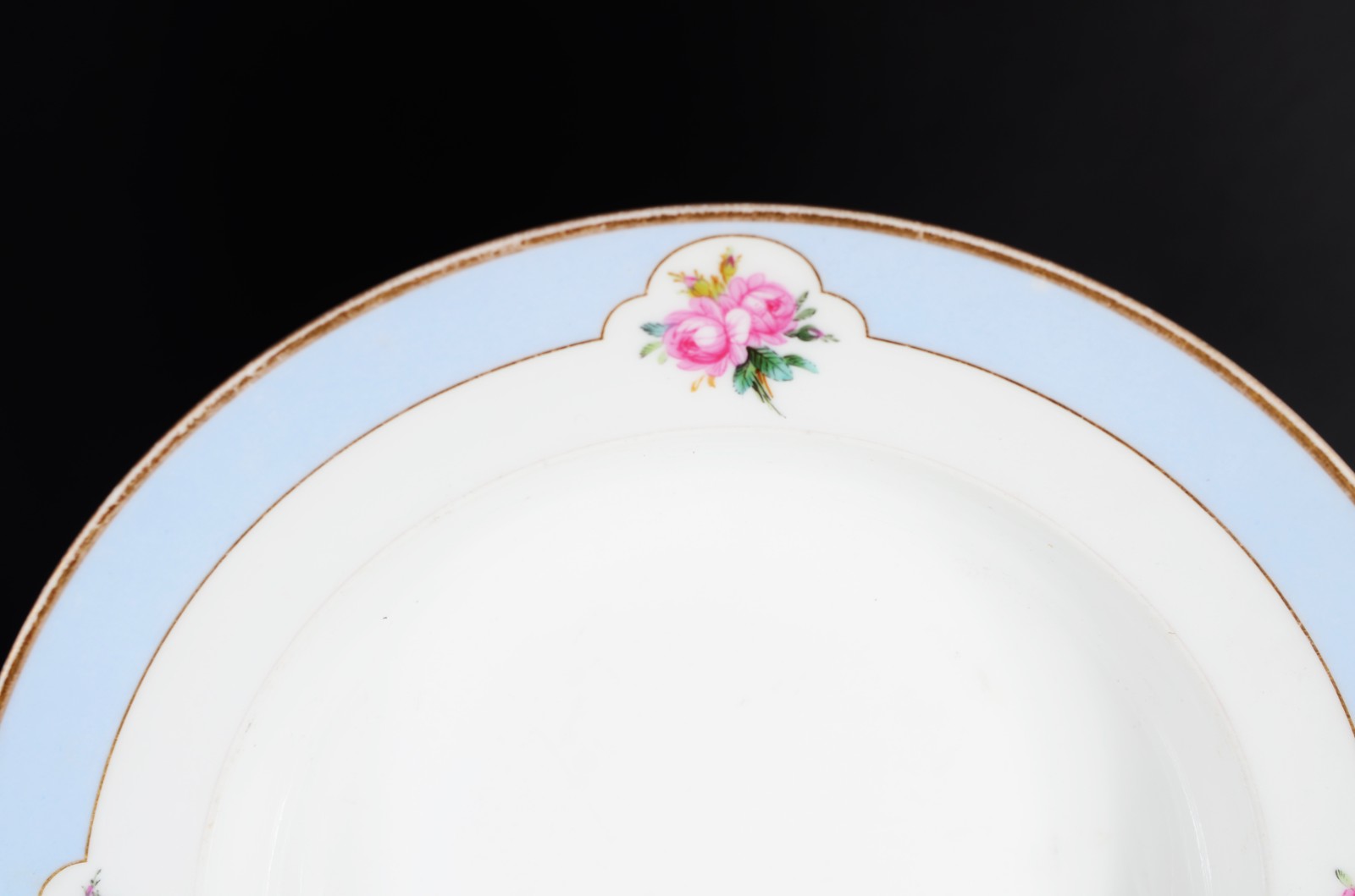 Serviço de jantar de antiga porcelana alemã KPM, tarja azul celeste... - foto 7 de 9