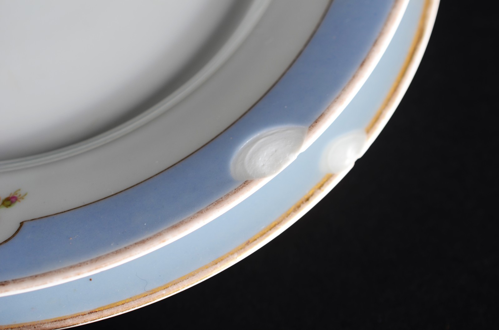 Serviço de jantar de antiga porcelana alemã KPM, tarja azul celeste... - foto 8 de 9