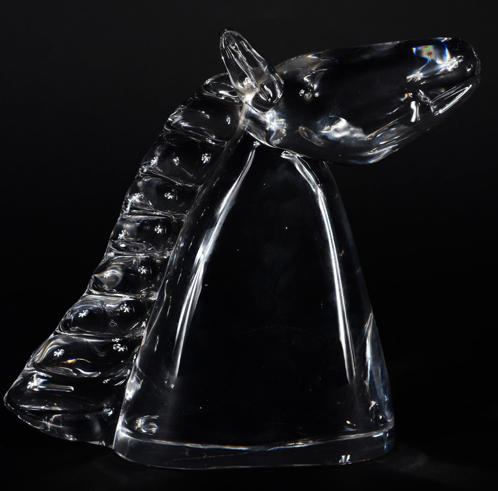 Escultura de cristal representando Cabeça de cavalo. - foto 4 de 5