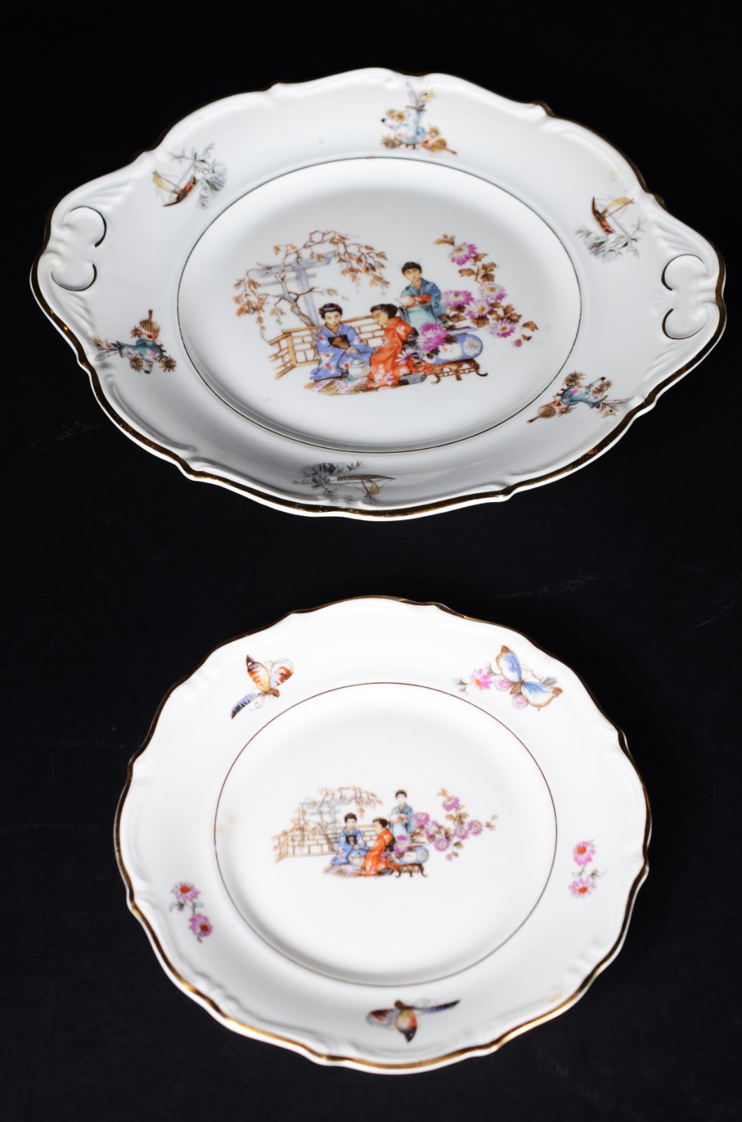 Serviço de jantar de porcelana polonesa, decoração floral em... - foto 4 de 9