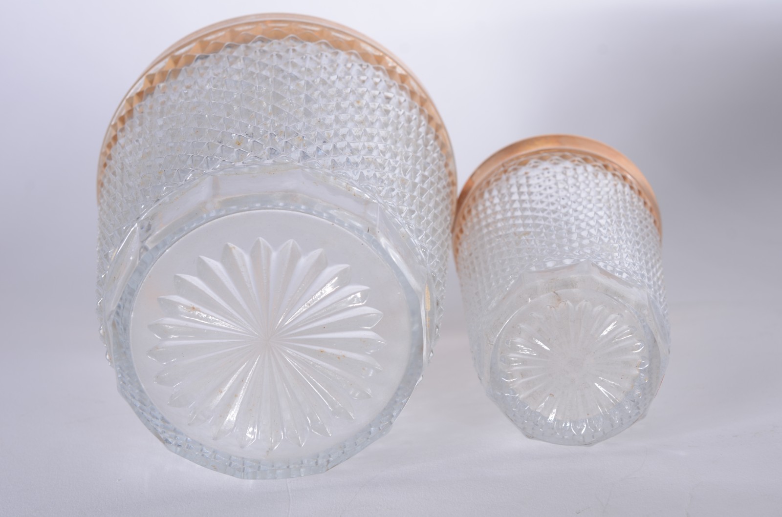Conjunto de cristal bico de jaca com bordas douradas, composto de... - foto 4 de 4