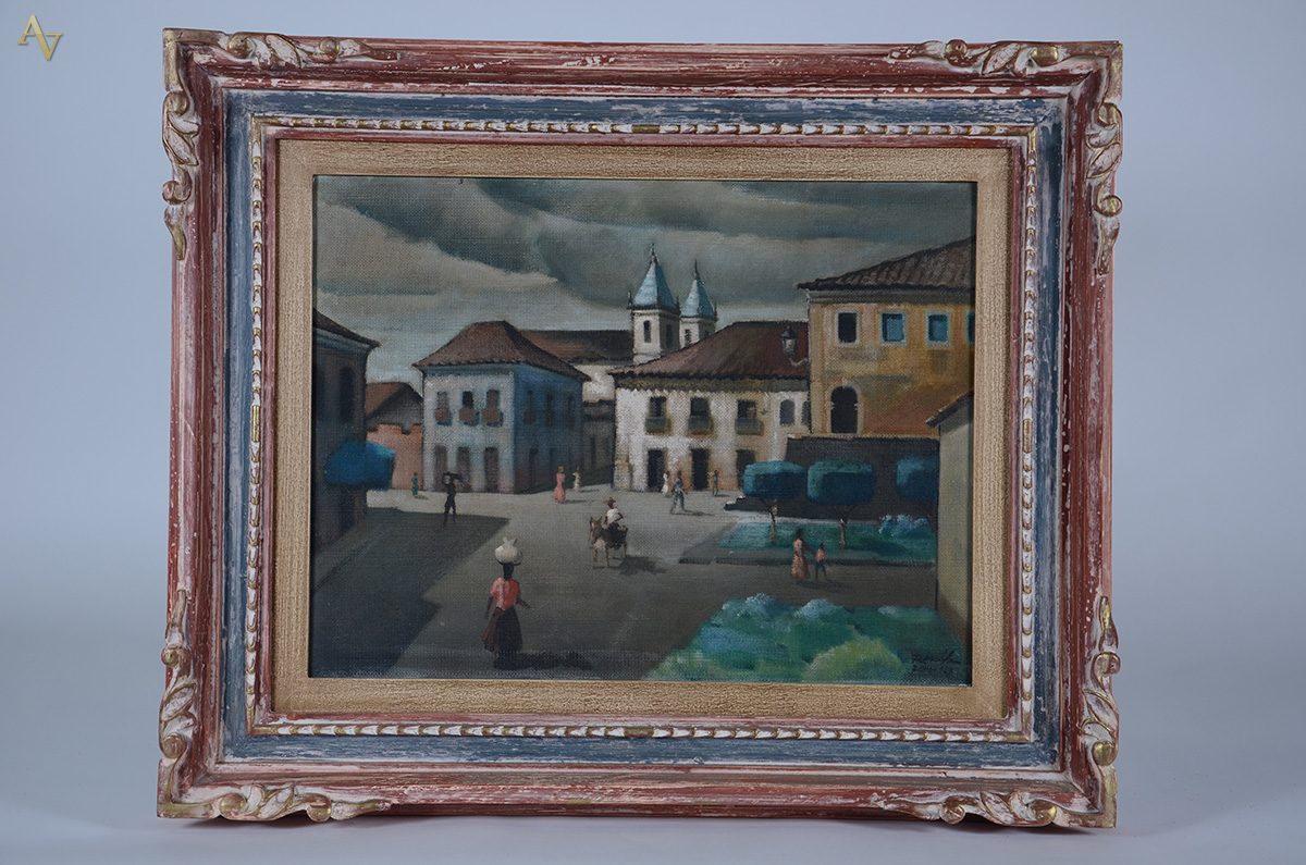 RESCALA, João José (1910 / 1986) - Casarios na Bahia - ostce - 50 x... - foto 1 de 3