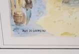 ALFREDO ROQUE GAMEIRO ( 1864 - 1935 ), Rua do L... - Aquarela sobre cartão.