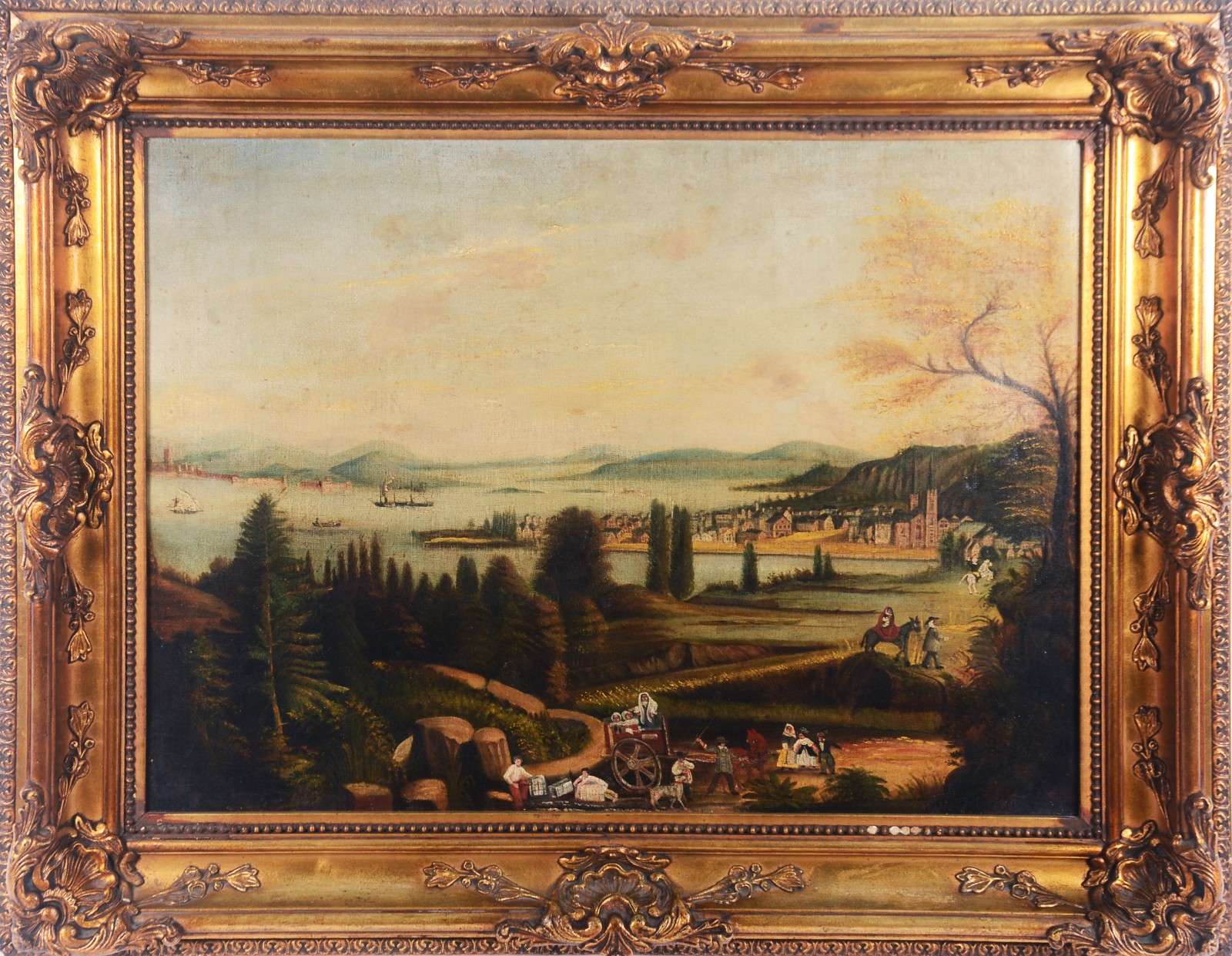 Escola europeia, Paisagem com figuras - foto 2 de 3