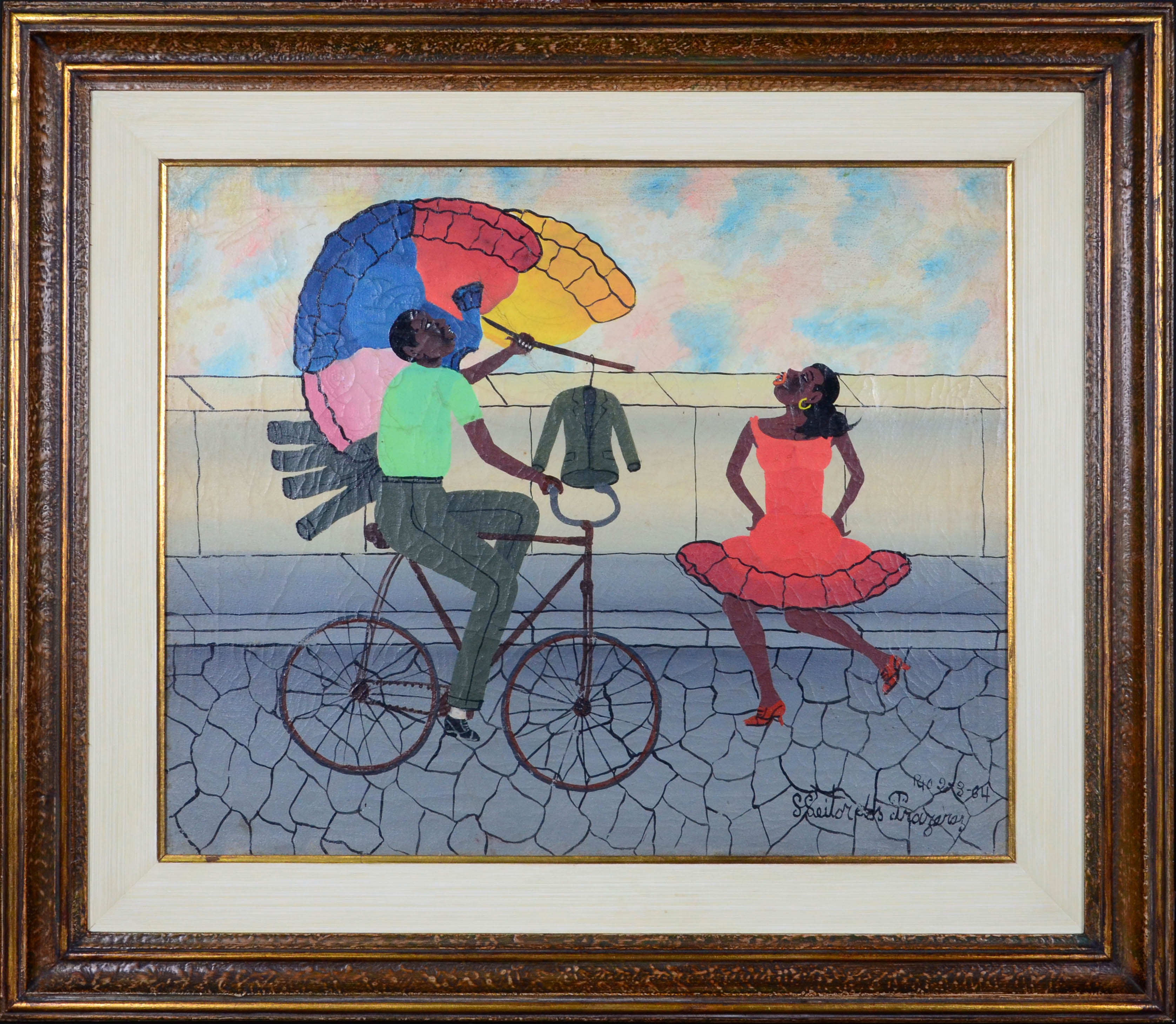 Heitor dos Prazeres (1898-1966), Figura de bicicleta - foto 1 de 3
