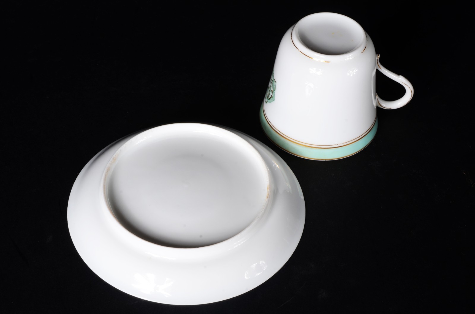 Conjunto para café de porcelana francesa Velho Paris com monograma e... - foto 9 de 9