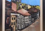 Emanoel Araújo (1940), Casarios e igreja - Xilogravura - datado 64.