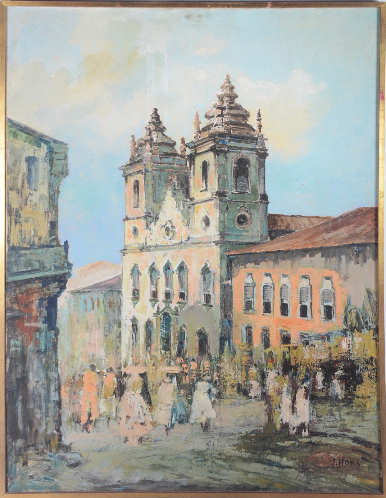 Igreja, casario e figuras - foto 2 de 4