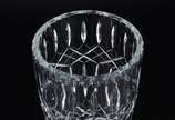 Vaso de cristal tcheco lapidado. - Vaso de cristal tcheco lapidado.