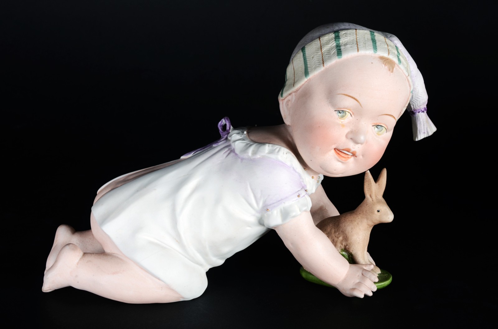 PIANO BABY - Escultura em biscuit alemão policromado, século XIX... - foto 1 de 7