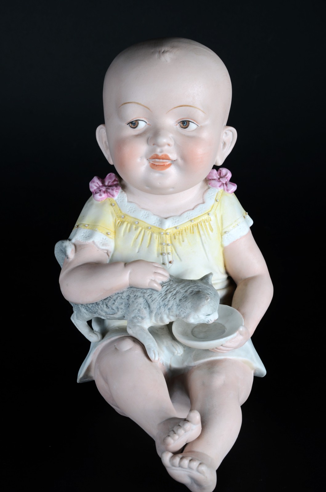 PIANO BABY - Escultura em biscuit alemão policromado, século XIX... - foto 1 de 8