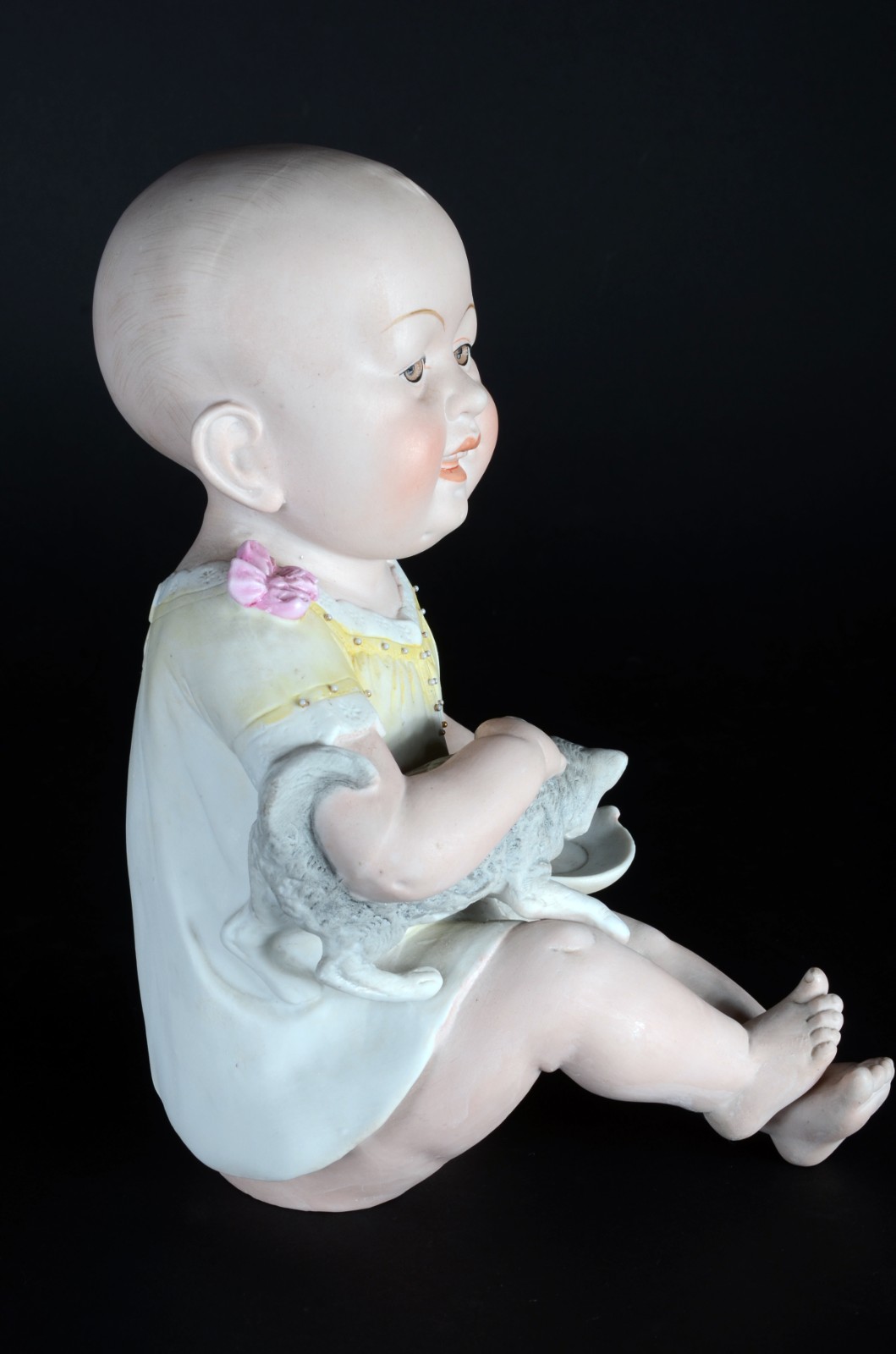 PIANO BABY - Escultura em biscuit alemão policromado, século XIX... - foto 4 de 8