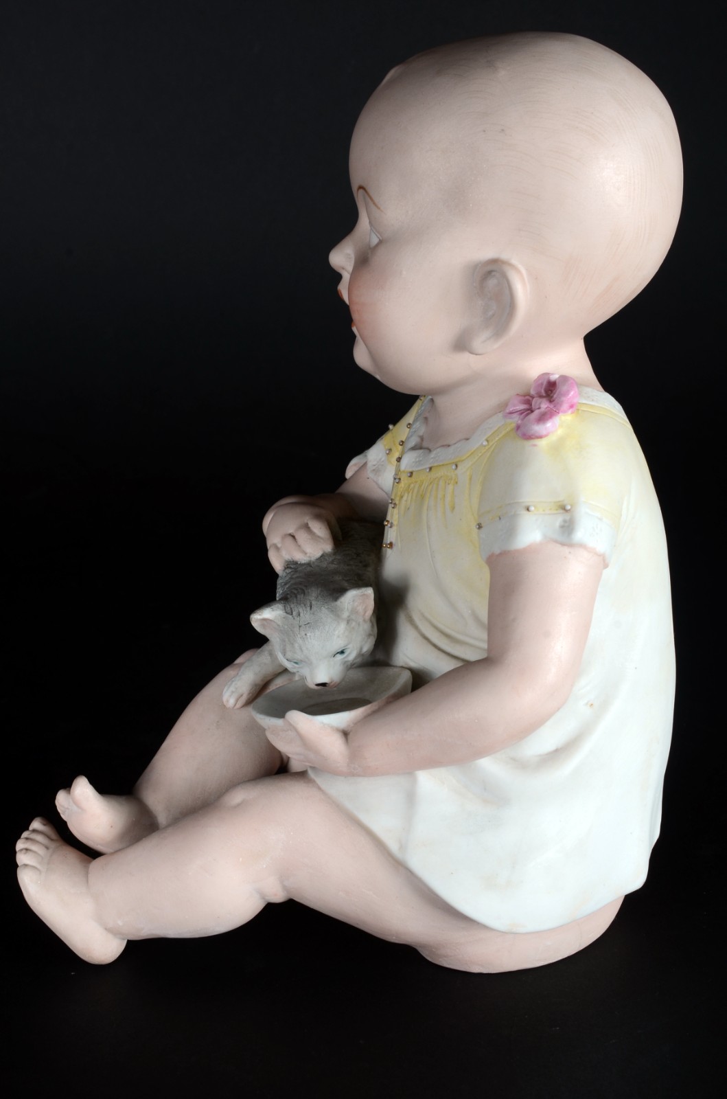 PIANO BABY - Escultura em biscuit alemão policromado, século XIX... - foto 6 de 8