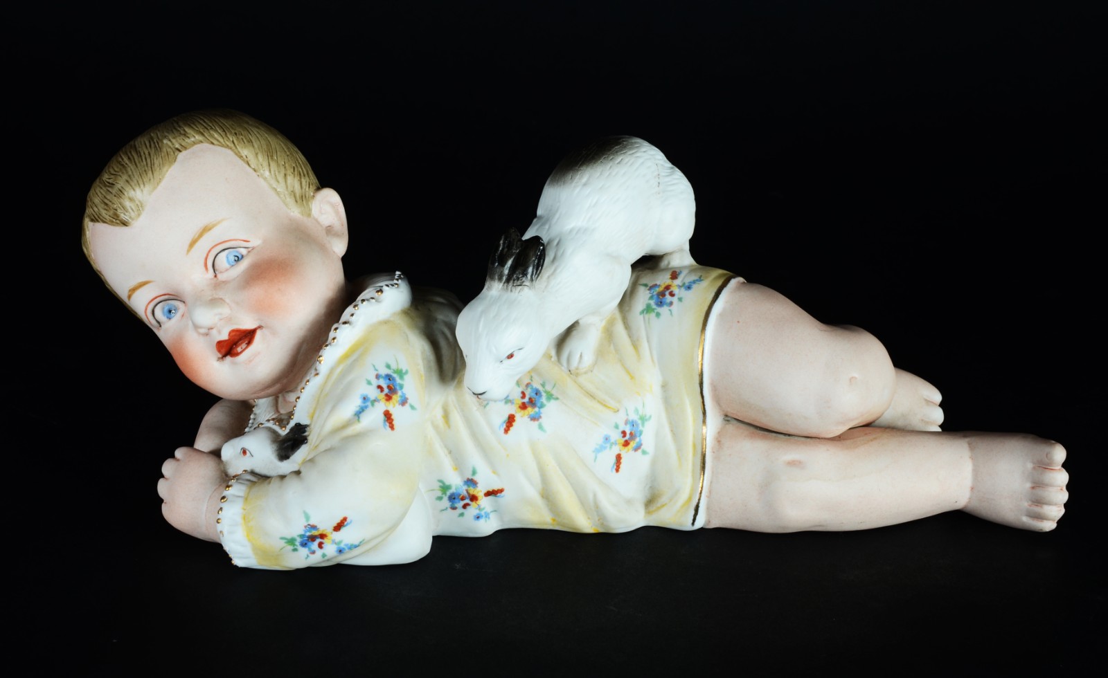 PIANO BABY - Escultura em biscuit alemão policromado, século XIX... - foto 1 de 7
