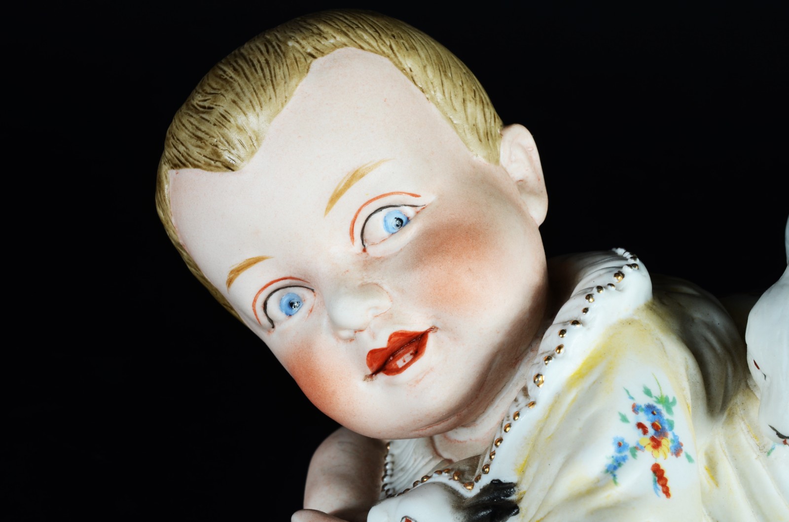 PIANO BABY - Escultura em biscuit alemão policromado, século XIX... - foto 2 de 7