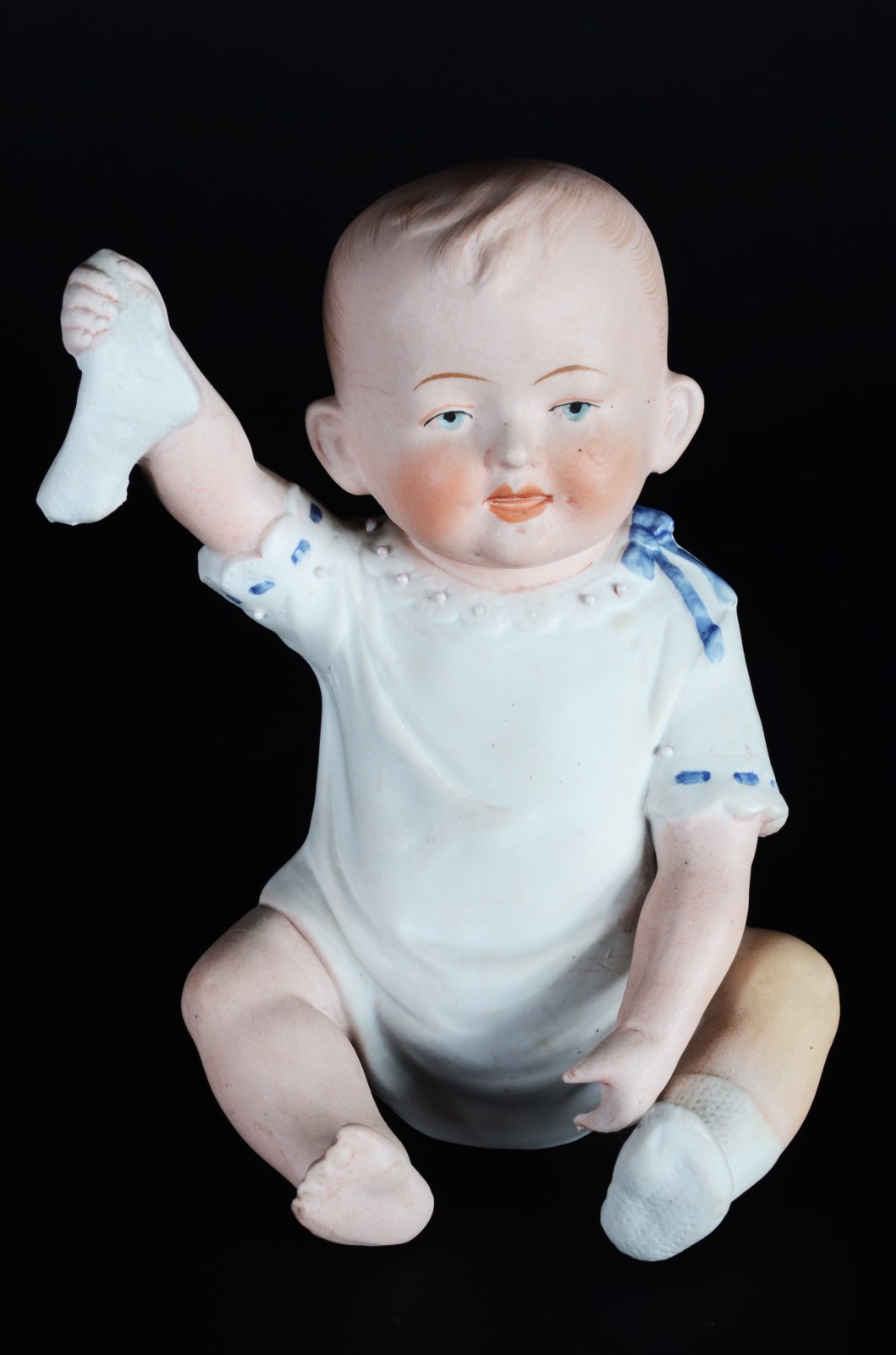 PIANO BABY - Escultura em biscuit alemão policromado, século XIX... - foto 1 de 7