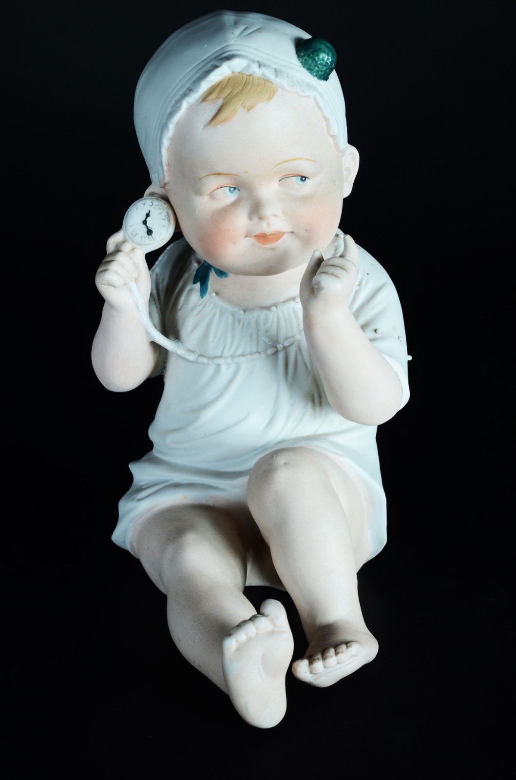 PIANO BABY - Escultura em biscuit alemão policromado, século XIX... - foto 1 de 8