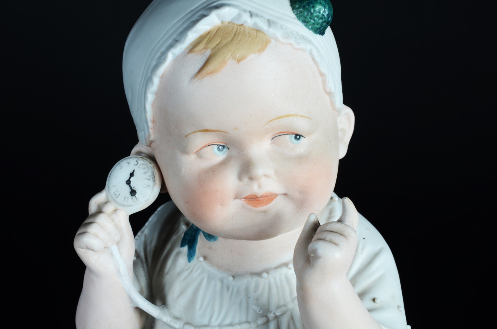 PIANO BABY - Escultura em biscuit alemão policromado, século XIX... - foto 2 de 8