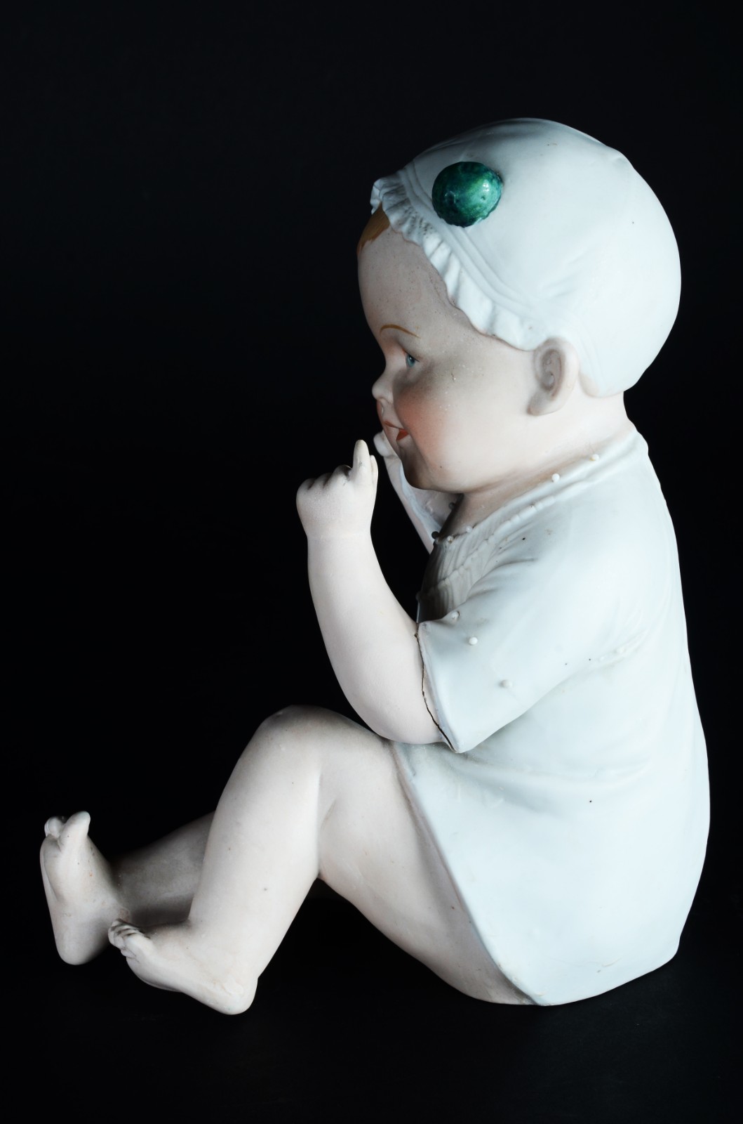 PIANO BABY - Escultura em biscuit alemão policromado, século XIX... - foto 4 de 8
