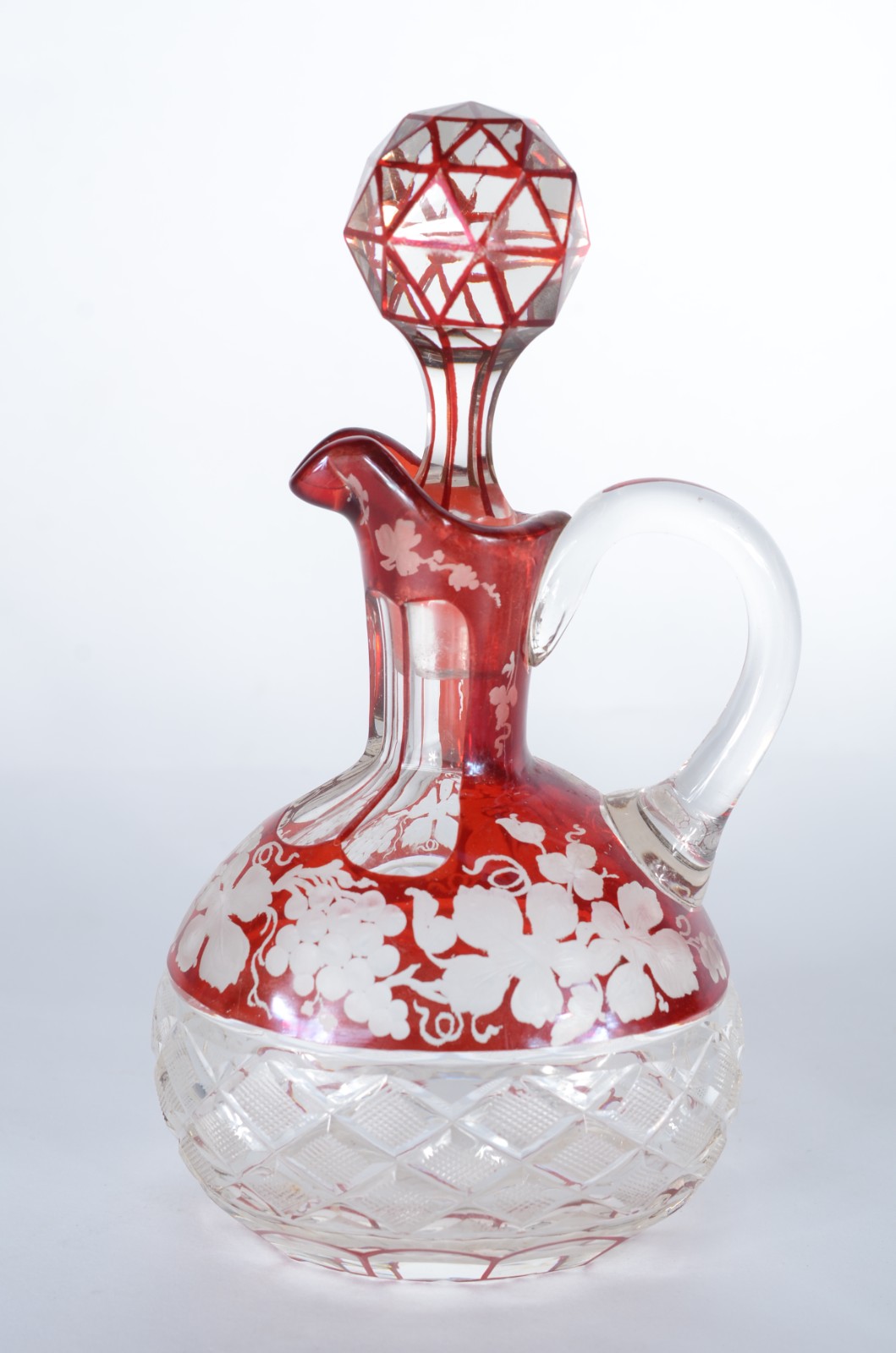 Conjunto de licoreira com 6 cálices e presentoir de cristal europeu... - foto 7 de 10