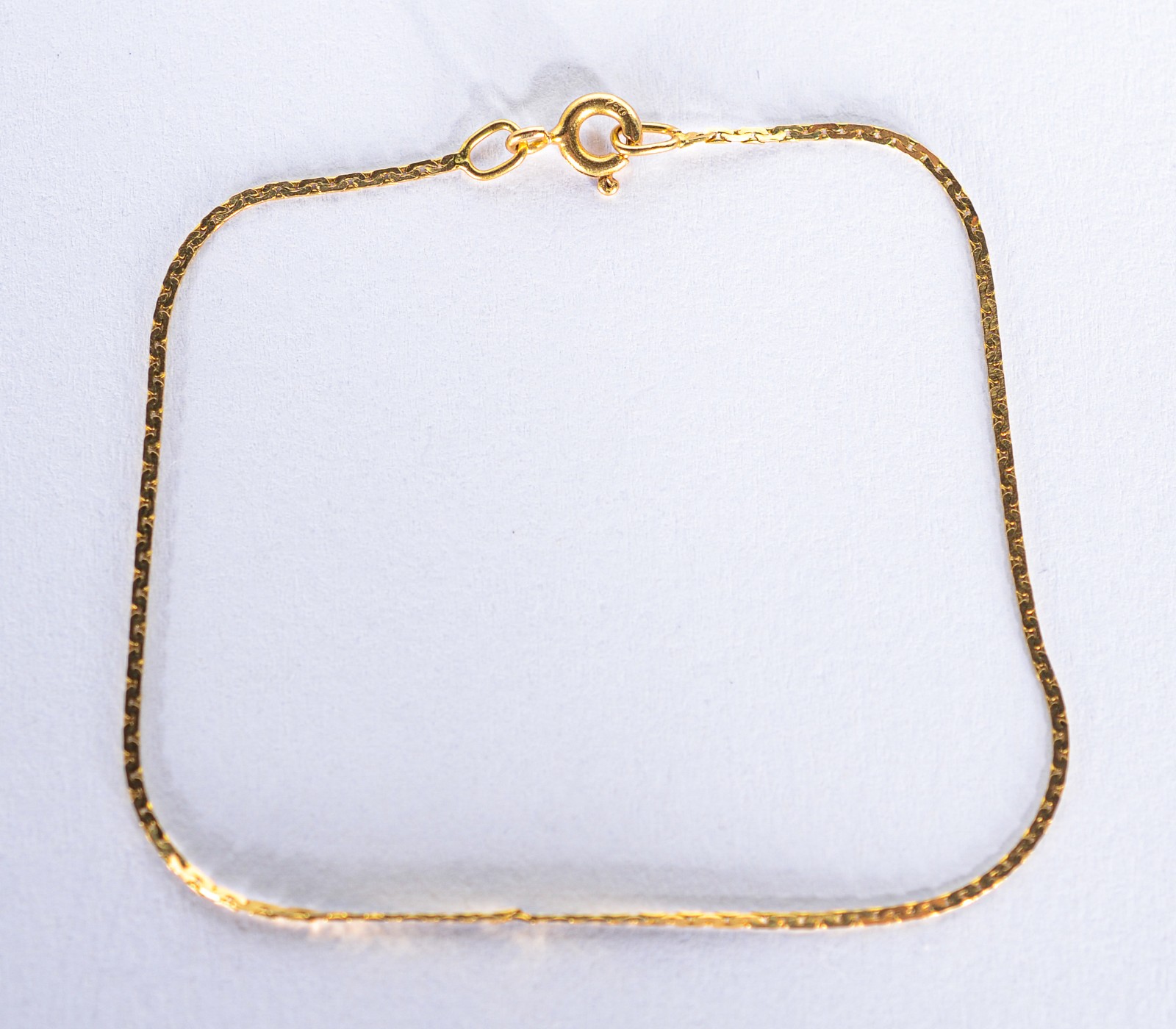 Pulseira de ouro 18 k., contraste 750 mls. (Por motivos de segurança... - foto 1 de 5