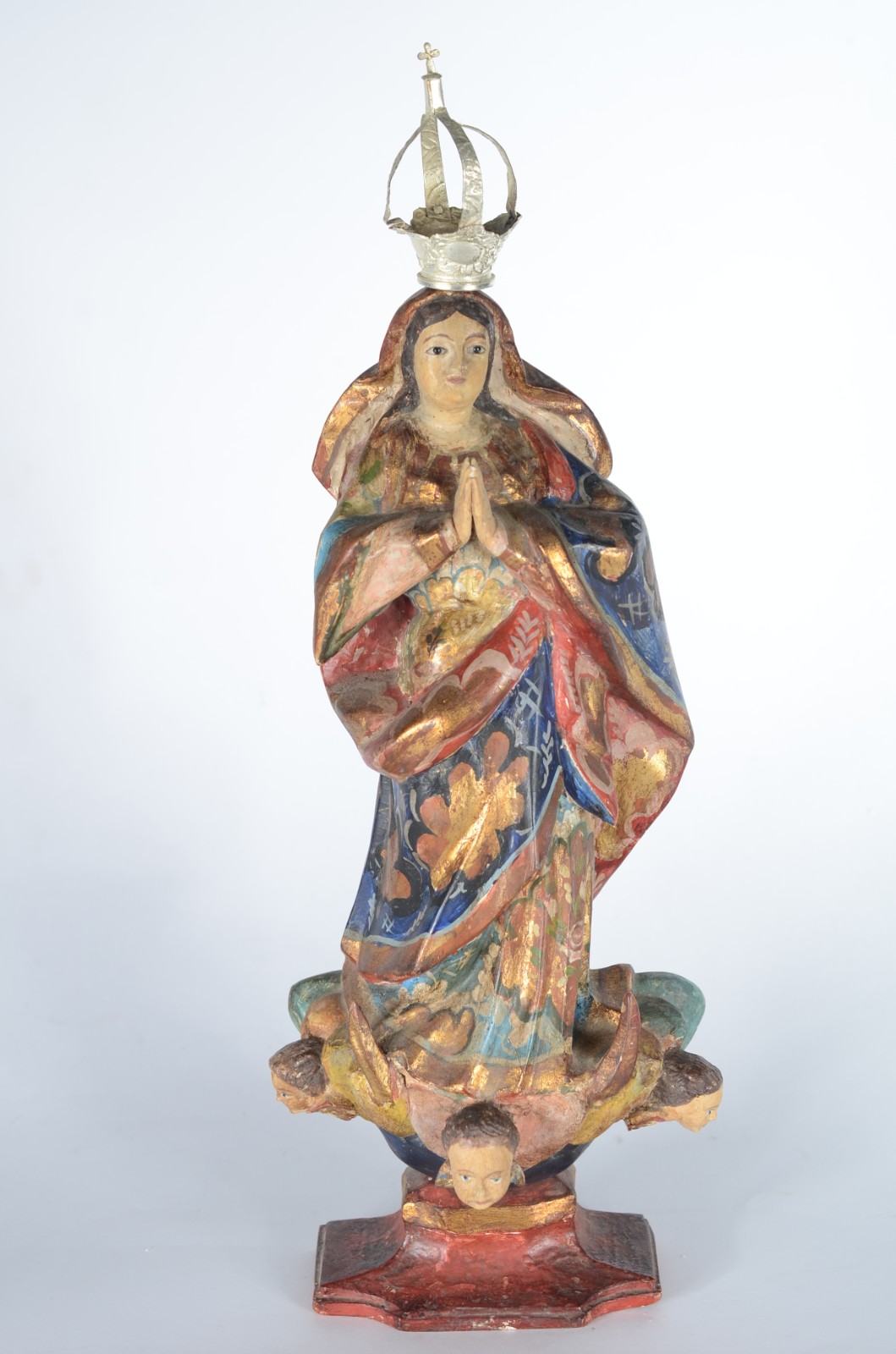 Nossa Senhora da Conceição - Antiga imagem de madeira policromada e... - foto 1 de 7