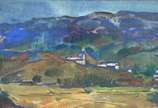 Emeric Marcier (1916-1990), Tiradentes vista de... - Óleo sobre tela - datado 1967.