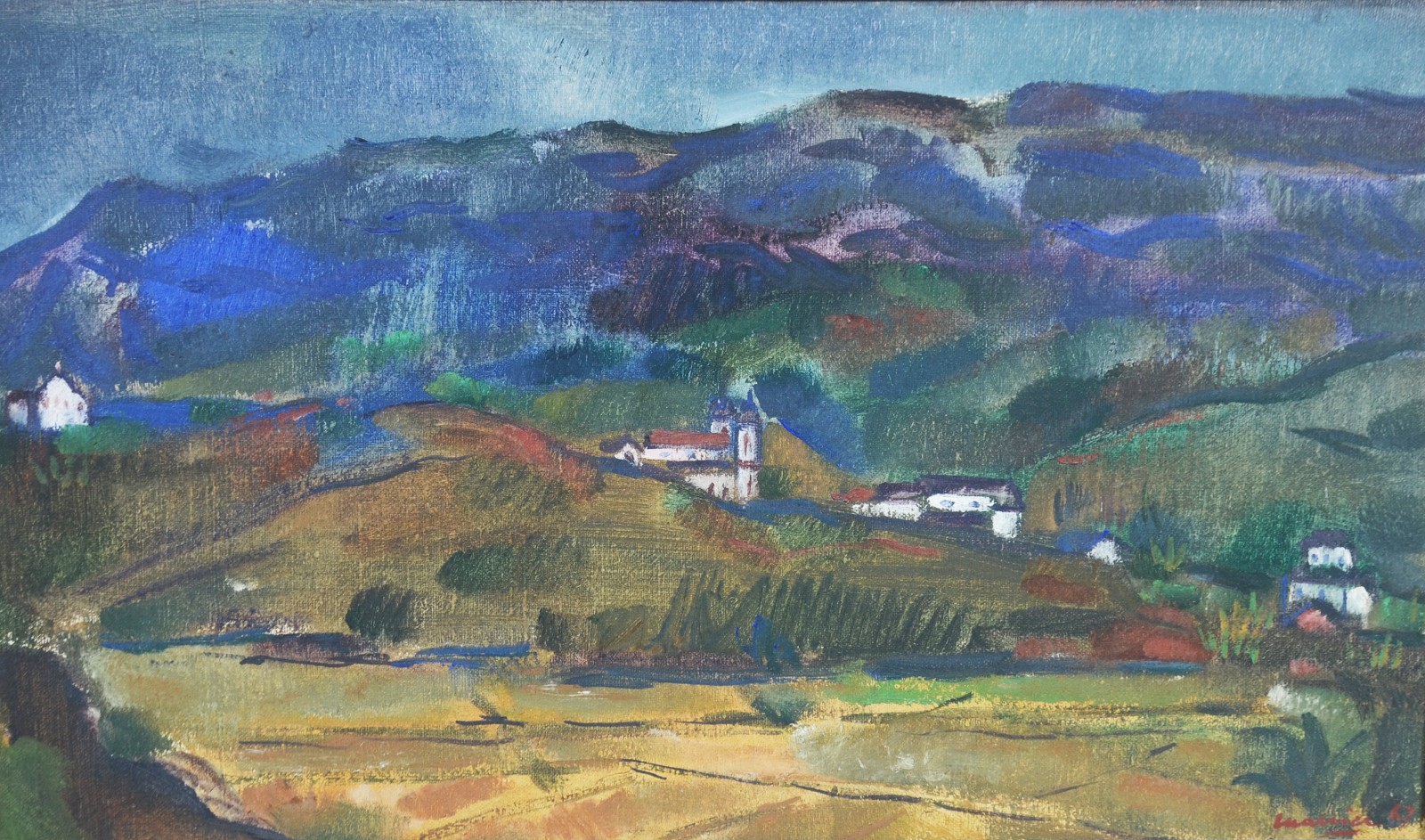 Emeric Marcier (1916-1990), Tiradentes vista desde a várzea - foto 1 de 4