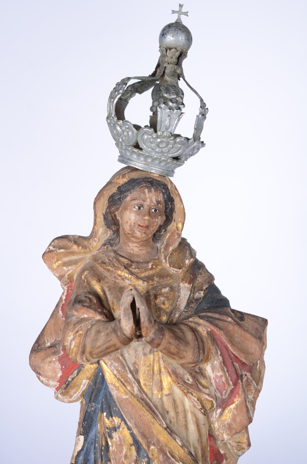 Nossa Senhora da Conceição - Imagem de madeira policromada e dourada... - foto 2 de 7