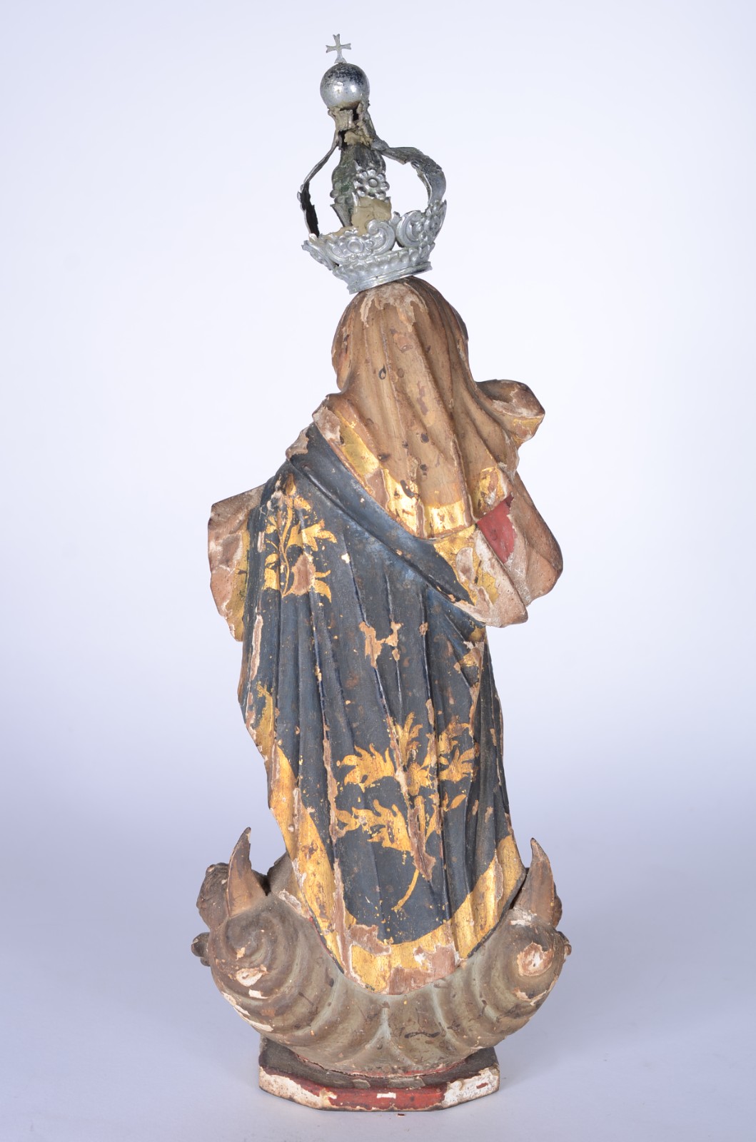 Nossa Senhora da Conceição - Imagem de madeira policromada e dourada... - foto 6 de 7