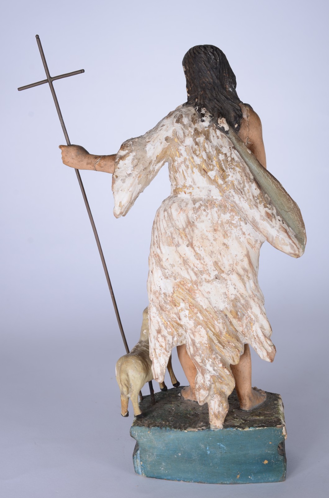 São João Batista - Imagem de madeira policromada. Século XIX. - foto 7 de 9