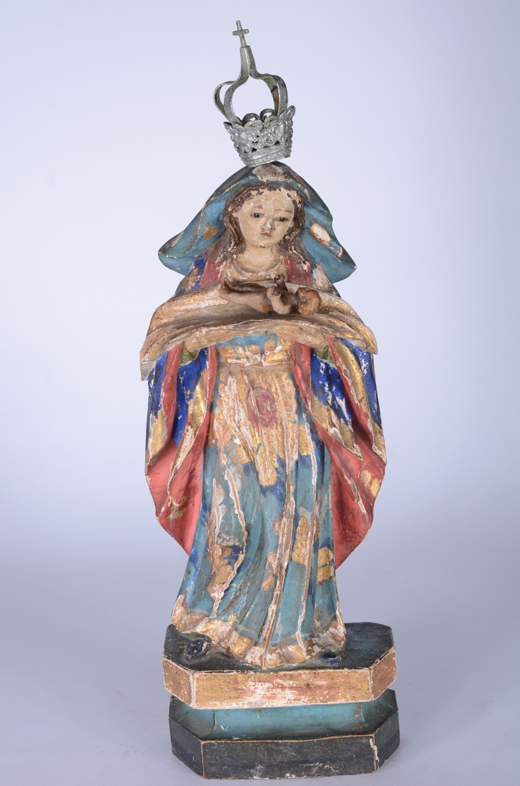 Nossa Senhora da Apresentação - Antiga imagem de madeira policromada... - foto 1 de 6