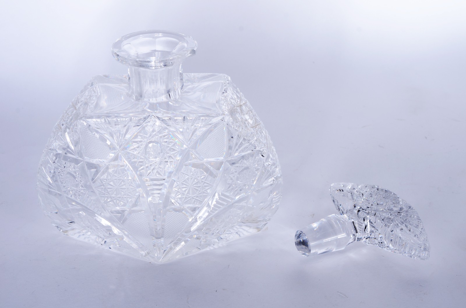 Diversas peças de cristal/ vidro, sendo: vaso, fruteira feitio... - foto 3 de 10