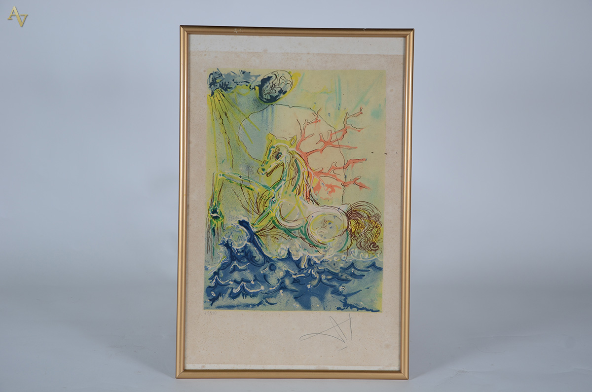 SALVADOR DALI (1904 - 1989) - Cavalo - litografia 71/250 - 41 x 30 - foto 1 de 4