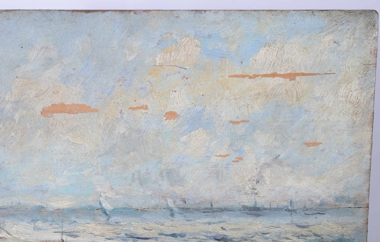 Castagneto (1851-1900), Marinha com Barcos - foto 3 de 4
