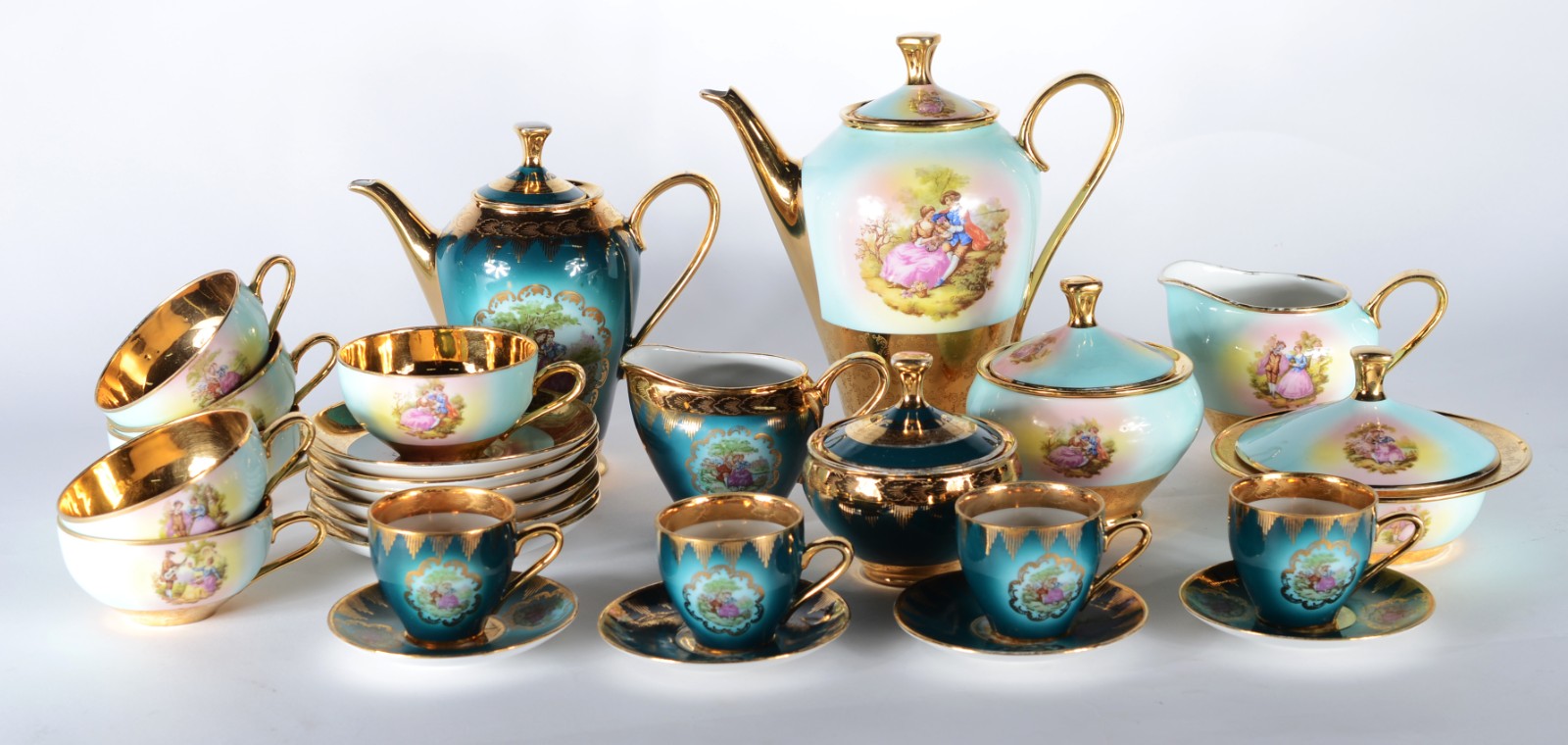 Parte de serviço de chá e café de porcelana Dom Pedro, modelos... - foto 1 de 7
