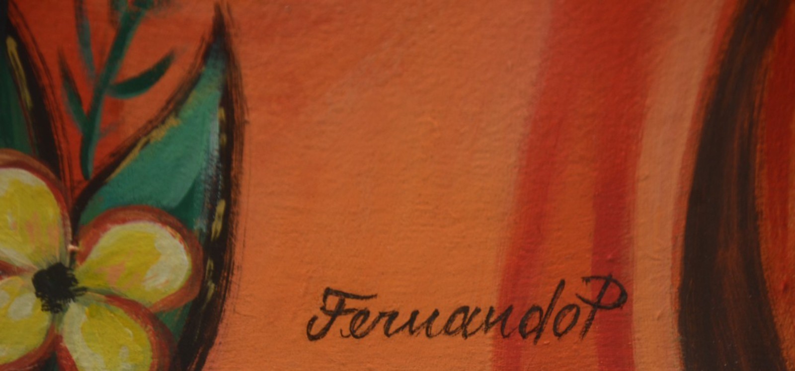 Fernando P. (1917-2005), Casal com Flores - foto 3 de 4