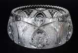 Bowl de cristal tcheco lapidado. - Bowl de cristal tcheco lapidado.