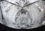 Bowl de cristal tcheco lapidado. - Bowl de cristal tcheco lapidado.