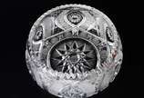 Bowl de cristal tcheco lapidado. - Bowl de cristal tcheco lapidado.