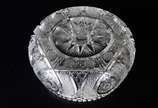 Bowl de cristal tcheco lapidado. - Bowl de cristal tcheco lapidado.