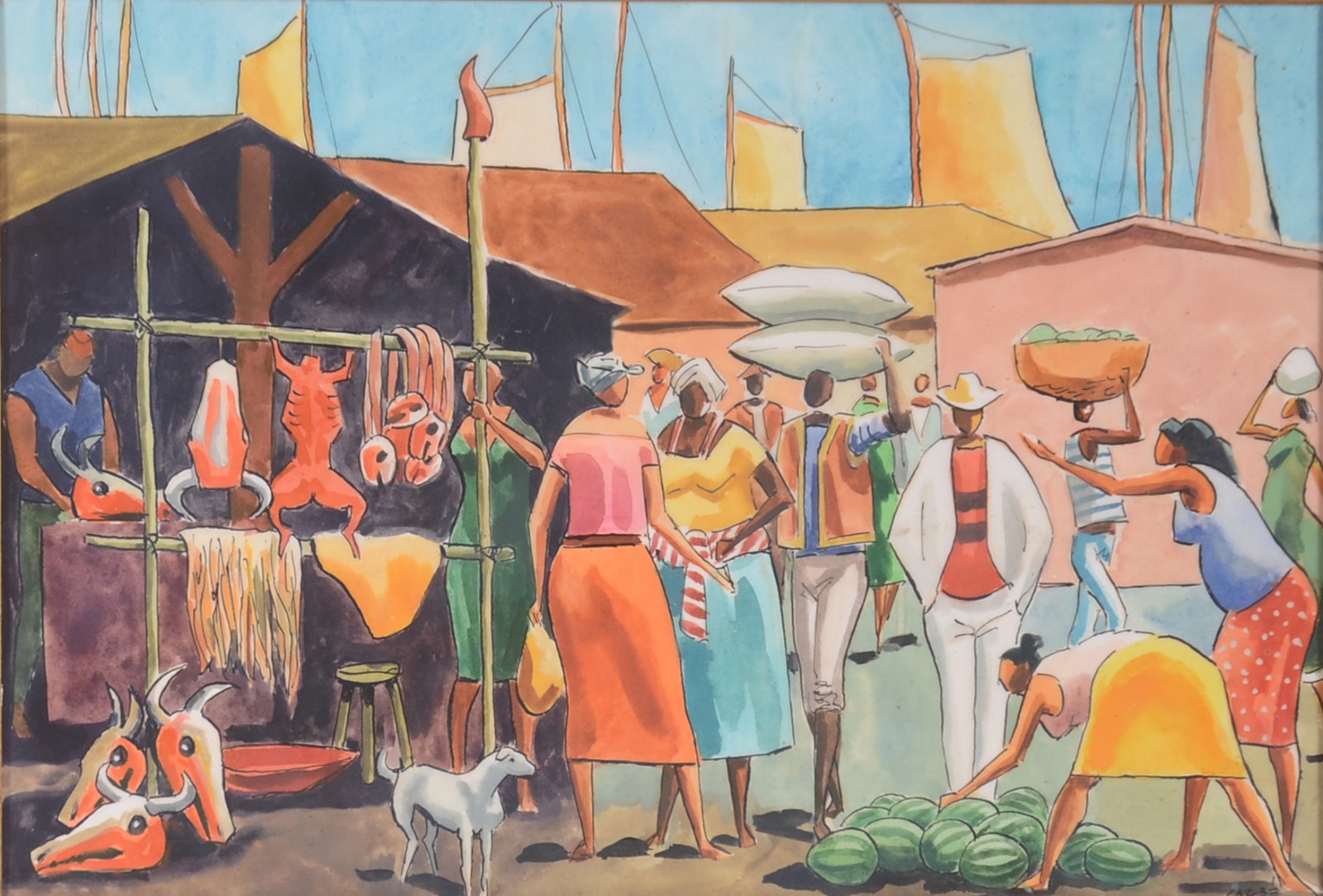 Hector Carybé (1911-1997), Feira - foto 1 de 5