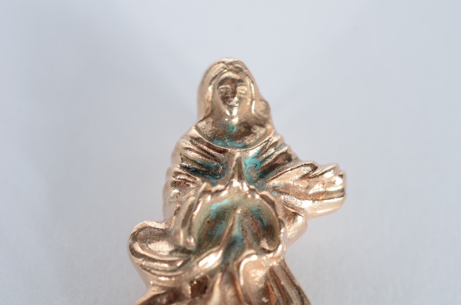 Nossa Senhora da Conceição de pendurar de prata com vermeil., baiana... - foto 2 de 4