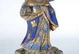 Nossa Senhora da Conceição - Antiga imagem de m... - Nossa Senhora da Conceição - Antiga imagem de madeira policromada e dourada, coroa de prata (sem as mãos). Século XIX. Desgastes do tempo.