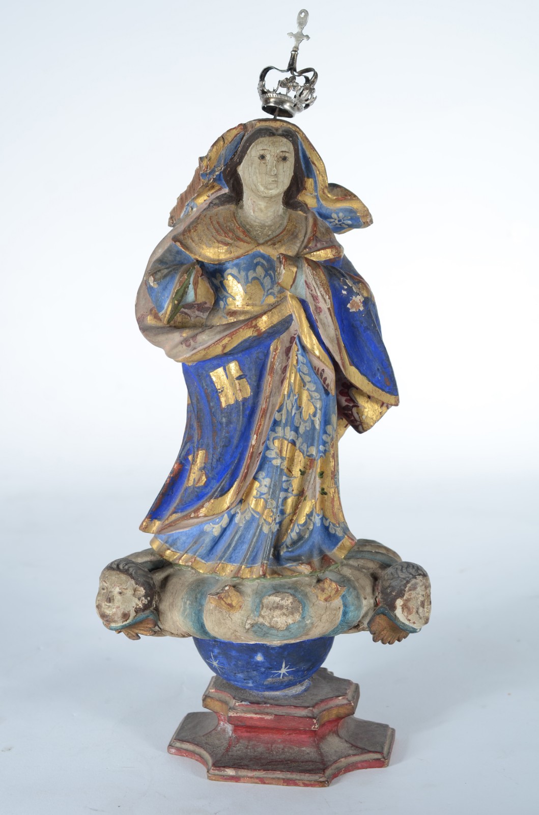 Nossa Senhora da Conceição - Antiga imagem de madeira policromada e... - foto 1 de 8